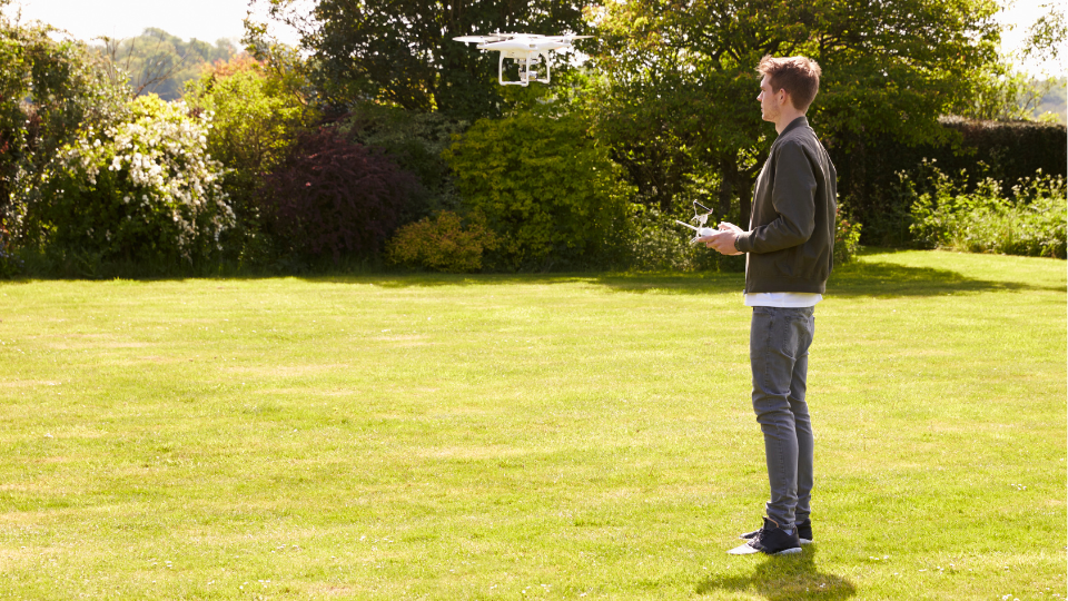 Drone in a UK Public Park