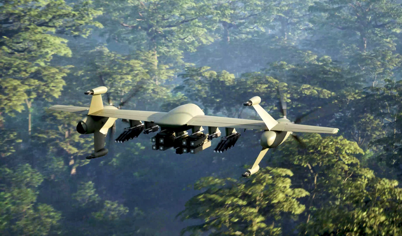 The Nomad VTOL UAS family has a scalable design that allows the Nomad to be tailored to increase speed, range and payload capacity for a variety of missions. Rendering courtesy, Sikorsky, a Lockheed Martin company.