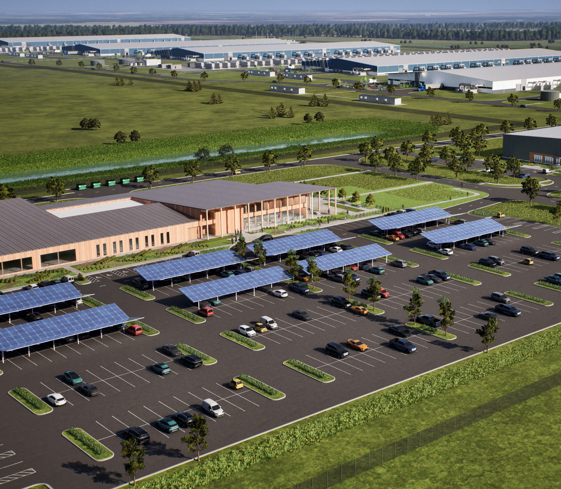 Rending of Lebanon, Indiana data center