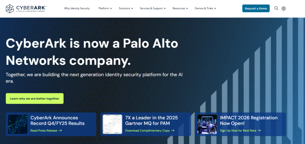 CyberArk is now a Palo Alto Networks company.